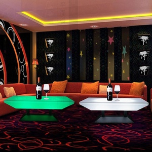 Modern LED yaratıcı KTV dikdörtgen <span class=keywords><strong>Bar</strong></span> masası aydınlık gece kulübü yüksek masa sandalye kutusu kart koltuk gevşek masa oturma odası için - Product Image 4