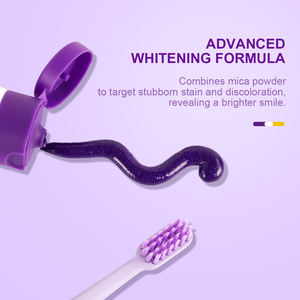Custom Logo Teeth Whitening <strong>Toothpaste</strong> 65g/120g Purple Tooth <strong>Colour</strong> <strong>Corrector</strong> Instant White <strong>Toothpaste</strong> Wholesale - Product Image 4
