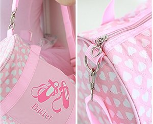 Bolsa de Baile de Ballet Rosa Personalizada de Alta Calidad para Niñas Pequeñas, Bolsas de Lona con Compartimento para Zapatos - Product Image 6