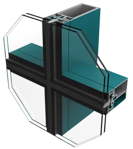 Curtain Wall Hidden Frame Glazing Extrusion Aluminum Profile Structural Anodized Apposite Glass Building Material Italian