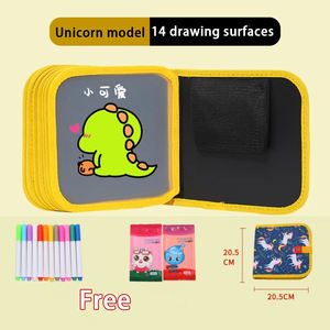 للبيع بالجملة 6/10/صفحات ، لوحة سحرية ، كتب أنشطة للأطفال قابلة للمسح بالألوان ، رسم جرافيتي - Product Image 5