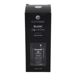 ELEVARRE Diffusore a Bastoncini Blanc 150ml Fragranza Zafferano e Camoscio per Arredamento Casa - Product Image 5