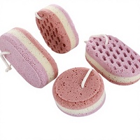 Éponge de bain pour femmes, hommes, adolescents, éponges de lavage corporel, loofah exfoliant, pouf de douche pour le nettoyage et l'exfoliation