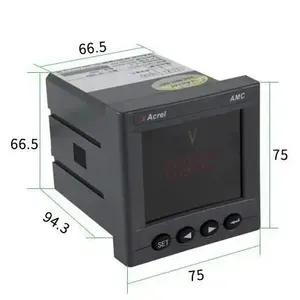 Acrel AMC72-DI/C DC电流发光二极管显示器RS485通信5A DC (直接连接)