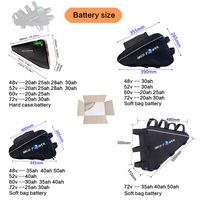 Kit de conversion Ebike 72 V 3000 W 8000 W 10000 W 5000 W avec moteur de moyeu arrière QS pour vélo électrique, moto et batterie triangulaire