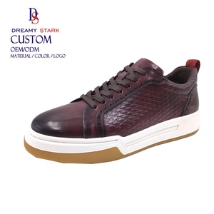 Dreamy Strark New Custom Men Luxury <b>Leather</b> <b>Sneakers</b> Casual Shoes <b>Leather</b> Breathable Shoes Men Outdoor Sports Shoes for Men - Product Image 1