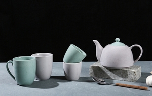 Elegant Pastel Ceramic <b>Dinnerware</b> Collection - Complete Table Set for Sophisticated Dining Upscale Restaurant - Product Image 6