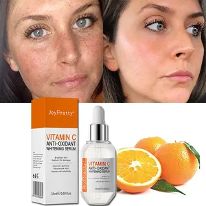 Soro facial orgânico de vitamina C para clareamento facial, soro anti-idade para remover olheiras e manchas de desbotamento, mais vendido