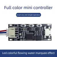 Controlador de Tira LED Programable Lededit 5V/12V a Todo Color WS2811SK6812, Capacidad de Carga de 300 Píxeles, Efecto de Flujo de Carreras de Caballos