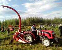 Récolteuse de fourrage d'ensilage de maïs montée sur tracteur hachoir récolteuse de maïs récolteuse de fourrage pour petit maïs ensilage