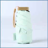 Parapluie portable JUNVOY ultraléger et compact à armature en fer pliable, protection UV, double usage soleil/pluie, pour femmes, activités extérieures
