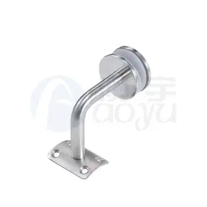 304 316 adjustable mounted stainless glass handrail bracket stair handrail frameless glass bracket clamp 17mm