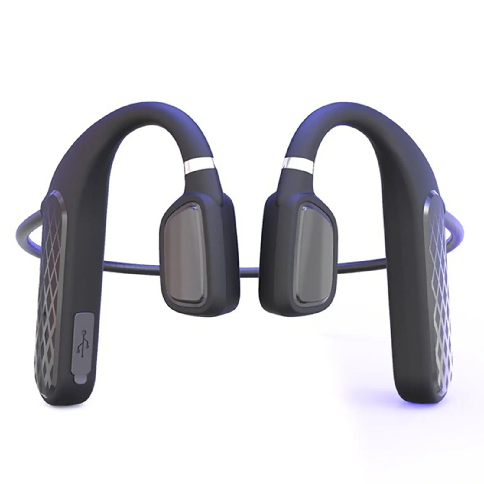 MD04 BT5.0 Headset Olahraga Tahan Air IPX5, Headset Olahraga Tanpa Rasa Sakit Mengurangi Kebisingan Panggilan Jelas