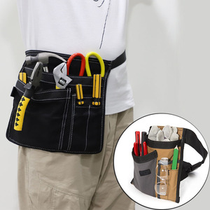 Electrician <b>Tool</b> Waist Bag 10-14 Pockets Adjustable Strap Multi Pocket <b>Storage</b> For Household Repair Use - Product Image 3