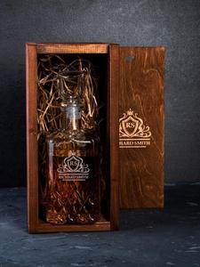 Bán Hot OEM & ODM cá nhân Whiskey <span class=keywords><strong>Decanter</strong></span> <span class=keywords><strong>Set</strong></span> với khắc Hộp quà tặng giáng sinh chai Gỗ kính hộp - Product Image 6