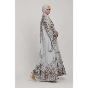 Luxury Embellished Acacia Open Farasha Modest Evening <strong>Dress</strong> - Product Image 1