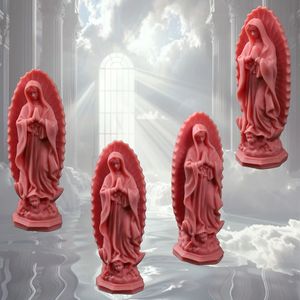 เทียนหอมรูปปั้นพระแม่มารีแบบซิลิโคนแม่พิมพ์ปูนปลาสเตอร์สบู่เทียนเครื่องมือเค้กแม่พิมพ์ตกแต่งบ้าน - Product Image 6