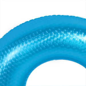 Nuevo Flotador Inflable Transparente Azul de Color Sólido, Flotadores de Piscina Dobles para Niños y Adultos - Product Image 3