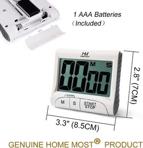 Temporizador <span class=keywords><strong>de</strong></span> Cocina con Pantalla LCD <span class=keywords><strong>de</strong></span> 3 Pulgadas, Digital, con <span class=keywords><strong>Cuenta</strong></span> <span class=keywords><strong>Regresiva</strong></span> <span class=keywords><strong>de</strong></span> 90 Minutos, Parte Trasera Magnética, Alarma Fuerte, con Cuerda (Plástico) - Product Image 2