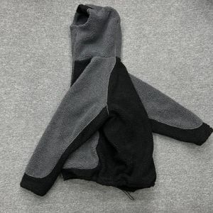 500gsm Heavyweight 100% Polyester Multi Fleece Fiber Sherpa Zip up Hoodies <strong>Full</strong> <strong>Marks</strong> Double Layer Fleece Sew Patches Zip - Product Image 2