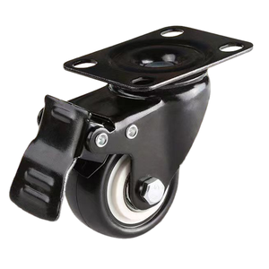 2-Zoll-Lenkrollen mit Sicherheits verriegelung Bewegliche Dreh kugel rollen PVC-Bürostuhl Möbel rolle - Product Image 1