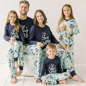 Pijamas Familiares Personalizadas, Pijamas Navideños de Bambú Transpirables para Niños, Conjuntos de Pijamas, Pijamas para Perros al por Mayor - Product Image 1