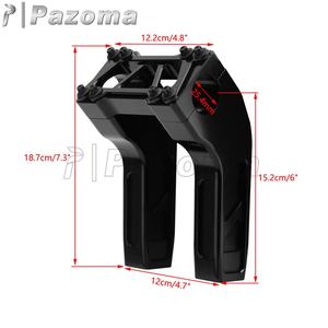 ตัวยกแฮนด์ขนาด 1.5 นิ้ว แบบดึงกลับ พร้อมแคลมป์บนขนาด 1 นิ้ว ความสูง 6 นิ้ว สำหรับรถฮาร์เลย์ สตรีทบ็อบ แฟตบ็อบ โลว์ไรเดอร์ ซอฟเทล 48 ไอรอน สปอร์ตสเตอร์ <span class=keywords><strong>883</strong></span> 1200 - Product Image 6