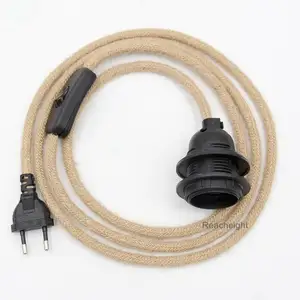 AC Power Cords Vintage Extension Lamp Cord With Switch