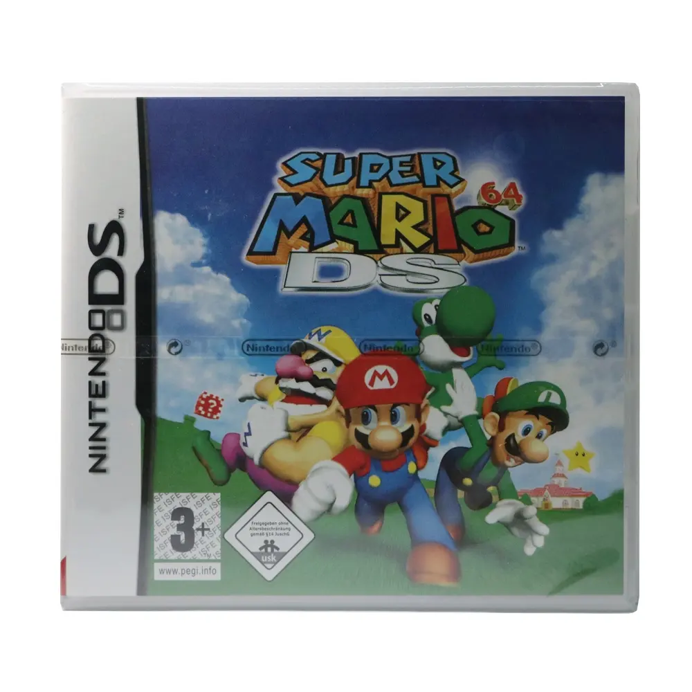 Версия UKV, совершенно новые видеоигры Super Mario 64 * Заводская упаковка * для DS NDSI NDSL 2DS 3DS XL консоль