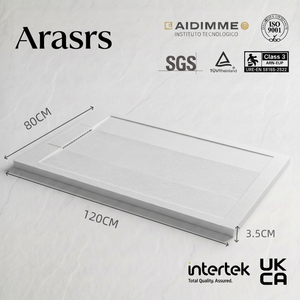 Plato de Ducha de Resina con Certificación CE, Solución de Superficie Personalizable de 1200x800, Personalización de Logotipo y Color de la Marca - Product Image 1