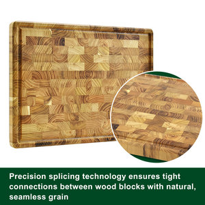 <span class=keywords><strong>Planche</strong></span> à découper en bois de <span class=keywords><strong>teck</strong></span> à grain transversal SmartBuy pour la cuisine - Product Image 5