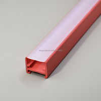 Couvercle de profil de lentille optique diffuse étanche pour l'extérieur, abat-jour en polycarbonate pour boîtier de tube LED co-extrudé