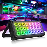 TSINYE Barre lumineuse de scène Lampe de lavage Dj Lights Bar Contrôle DMX Lecture automatique Barre de lumière activée par le son pour l'éclairage de scène de mariage