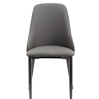 Chaise de salle à manger moderne haut de gamme, style minimaliste italien, luxe léger, avec structure en acier et finition anti-rayures, pour l'exportation.