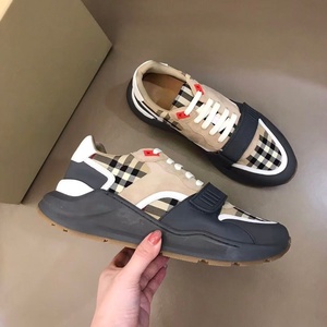 Wholesale fashionable check design platform casual shoes with good breathability and shock absorption, tennis shoes - Product Image 3