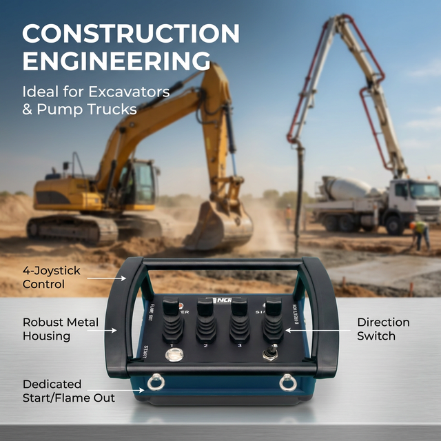 Wholesale Long Distance Industrial Hydraulic Proportional Joystick Wireless Remote Controller