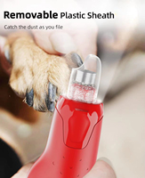 Pet Nail Grinder Lumière Six Vitesses Anti-Poussière Silencieux Chien Nail Clippers Inoxydable Électrique Pet Petites Brosses De Nettoyage Peignes