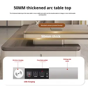 बड़े आधुनिक हल्के लक्जरी कार्यालय डेस्क और चेयर लक्जरी कार्यकारी कार्यालय डेस्क बड़े बॉस आधुनिक डिजाइन घर कार्यालय फर्नीचर द्वारा - Product Image 3