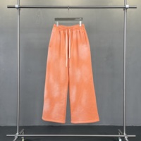 Pantalon baggy en coton éponge français surdimensionné Custom Essentials pour hommes pantalon de survêtement baggy droit à jambes larges pantalon de survêtement empilé