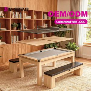 Nuevo Diseño <span class=keywords><strong>3</strong></span> <span class=keywords><strong>en</strong></span> 1 <span class=keywords><strong>mesa</strong></span> <span class=keywords><strong>de</strong></span> juego múltiple <span class=keywords><strong>mesa</strong></span> <span class=keywords><strong>de</strong></span> <span class=keywords><strong>billar</strong></span> tenis <span class=keywords><strong>mesa</strong></span> <span class=keywords><strong>de</strong></span> comedor con dos bancos - Product Image 3