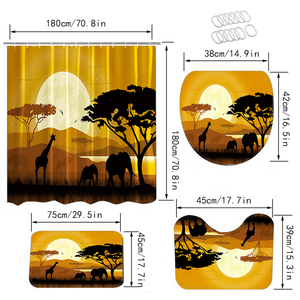 Ensemble <span class=keywords><strong>de</strong></span> rideau <span class=keywords><strong>de</strong></span> douche animal imprimé numériquement en usine rideau <span class=keywords><strong>de</strong></span> douche multi-r<span class=keywords><strong>ô</strong></span>le imperméable pour ensemble <span class=keywords><strong>de</strong></span> <span class=keywords><strong>toilette</strong></span> vente en gros - Product Image 5