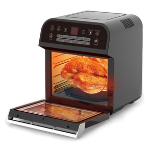 Horno <span class=keywords><strong>de</strong></span> <span class=keywords><strong>aire</strong></span> multifuncional, <span class=keywords><strong>freidora</strong></span> <span class=keywords><strong>de</strong></span> <span class=keywords><strong>aire</strong></span> <span class=keywords><strong>de</strong></span> 12L con elemento <span class=keywords><strong>de</strong></span> calor SS, jaula <span class=keywords><strong>de</strong></span> carne eléctrica con pantalla táctil, Cuadrado <span class=keywords><strong>de</strong></span> acero inoxidable 1600 - Product Image 4
