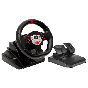 Volante y Pedales de Juego 7 en 1, 180 °   Volante de Carreras <span class=keywords><strong>para</strong></span> PC con Palancas de Cambio <span class=keywords><strong>para</strong></span> PS3, Playstation <span class=keywords><strong>3</strong></span>, Switch, PS4 - Product Image 1