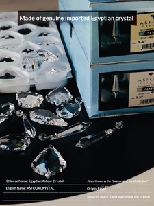 Lustre en cristal français LED 3000K, contrôle Tmall Elf, carré, en acier inoxydable, luminaire de luxe pour salon et mobilier d'intérieur - Product Image 2