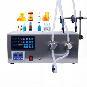 Máquina Llenadora de Líquidos Semiautomática Pequeñ<span class=keywords><strong>a</strong></span> con Doble Boquilla y <span class=keywords><strong>Pedal</strong></span>, Bomba Magnética Digital para Botellas de Aceite, Jugo, Agua y Latas - Product Image 1