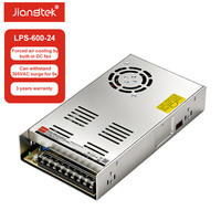Alimentation électrique AC-DC Jiangtek LPS-600-24, sortie 24V, efficacité 92%, protection contre les surcharges/surtensions/courts-circuits/surchauffes