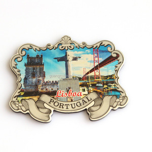 Aimant de réfrigérateur en feuille gaufrée <span class=keywords><strong>souvenir</strong></span> touristique de <span class=keywords><strong>Lisbonne</strong></span> Portugal au design personnalisé en gros - Product Image 1