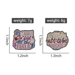 C'est <span class=keywords><strong>OK</strong></span> de ne pas être <span class=keywords><strong>OK</strong></span> épingles en émail personnalisé positif inspirant encouragé Badges revers broche bijoux accessoires cadeau pour un ami - Product Image 6