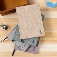 Tissu personnalisé lin couverture rigide amélioration de soi quotidienne le livre de gratitude journal de gratitude