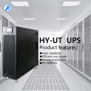 HY-UT loạt 80kva Chất lượng cao UPS LCD tinh khiết Sine Wave 60Hz Led Sao lưu máy tính điện cho thiết bị điện tử gia dụng màu đen ba giai đoạn - Product Image 1